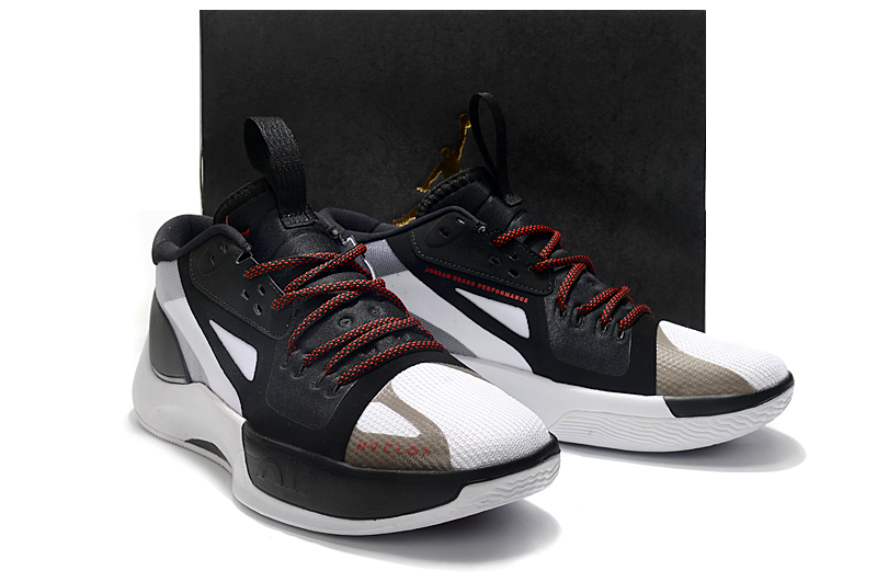 2022 Jordan Separate PF Black White Shoes